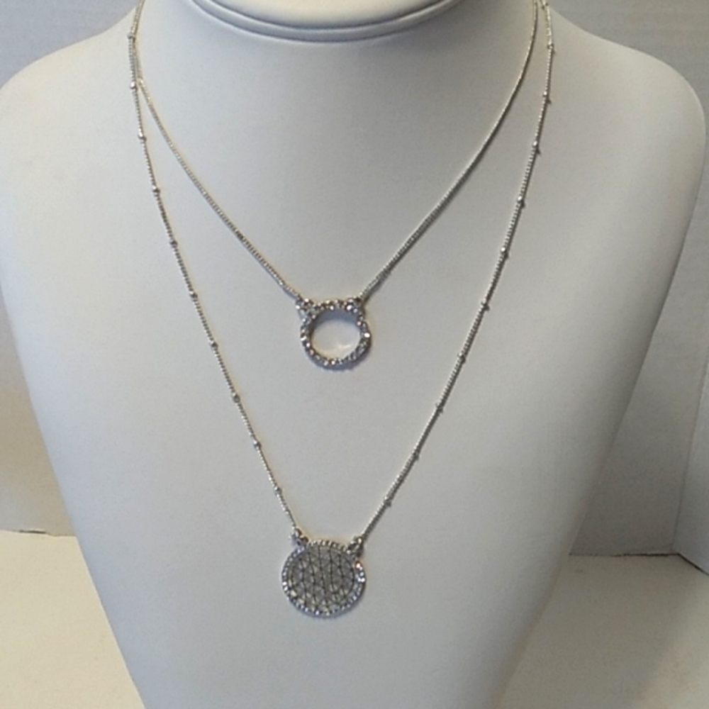 1946 Silver two Strand Neckless